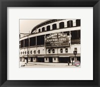 Framed Wrigley Field - Outside/Sepia