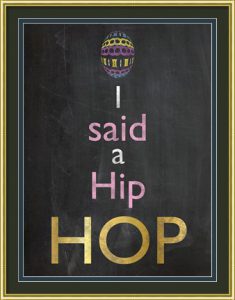 Easter Chalk Hip Hop by Lauren Gibbons - Chalkboard Art