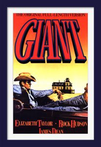 James Dean Giant movie poster.