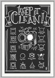 Keep It Clean by Lantern Press - Chalkboard Art