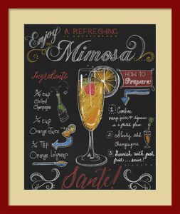 Mimosa by Fiona Stokes-Gilbert - Chalkboard Art