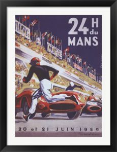 24H Du Mans by Michel Beligond - retro auto racing poster’