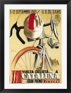 Vuelta Ciclista XXIII Cataluna Bicycle - retro bike racing poster