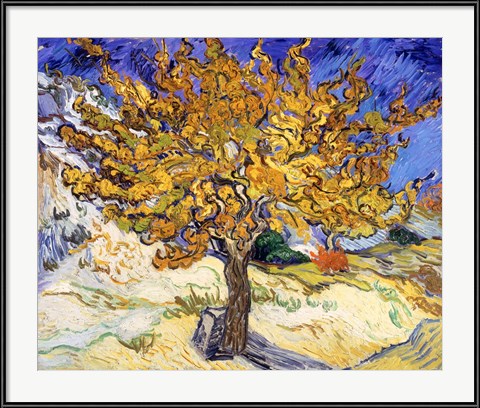 The Mulberry Tree in Autumn - Vincent Van Gogh (1889)