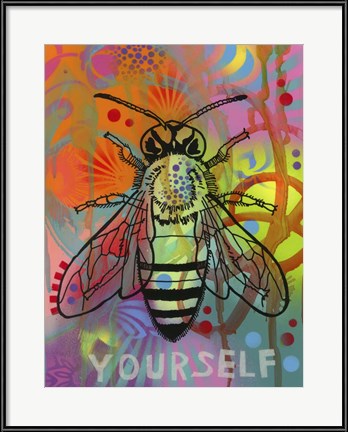 Dean Russo's pop art "Bee Yourself" is fun and inspirational insect art.