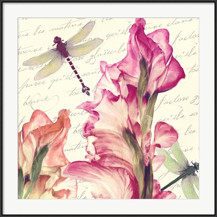 "Dragonfly Morning I" by Color Bakery has a companion piece to pair with for a delightful dragonfly diptych.