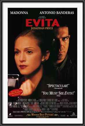 Evita movie poster - with Madonna and Antonio Banderas