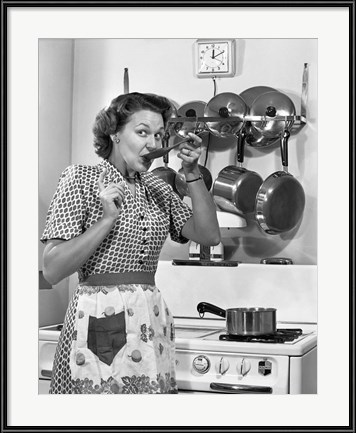 1950s Housewife Cooking by Vintage PI