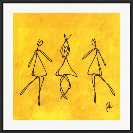 Joy - Yellow Dancers by Joyce McAndrews