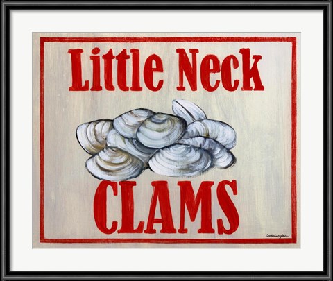 Little Neck Clams - Vintage Kitchen Art