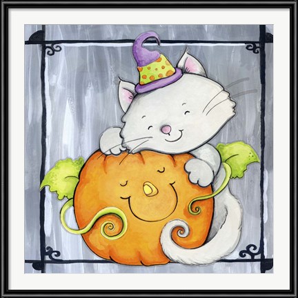 Happy Halloween Art - Pumpkin Hugs by Valarie Wade