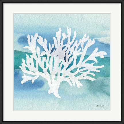 Pastel Blue Kids Art - Sea Life Coral II by Lisa Audit