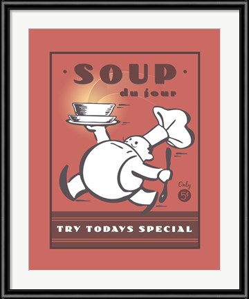 Fun kitchen art, like Paulo Viveros' Soup Sign always brings a smile.