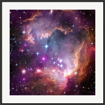 Decorative Wall Art - Taken Under the "Wing" of the Small Magellanic Cloud by NASA, ESA, STScl