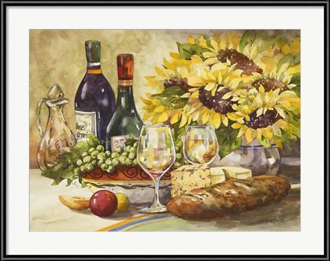 Wine and Sunflowers by Jerianne Van Dijk