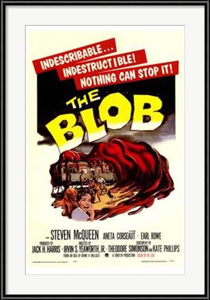 Vintage Advertising Posters: The Blob with Steve McQueen