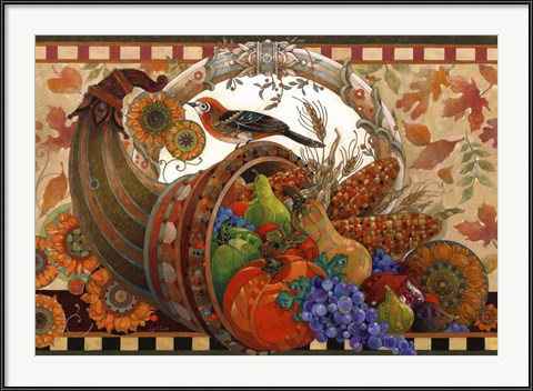 Traditional Thanksgiving Art - Cornucopia by David Galchutt