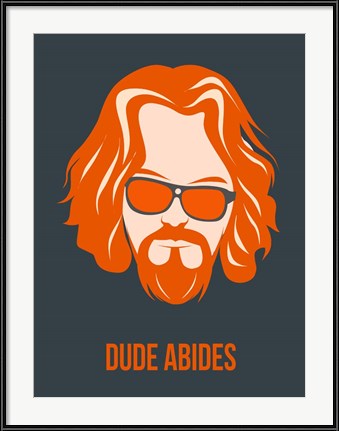 Dude Abides Orange by Anna Malkin