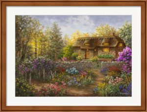 Cottage Garden in Full Bloom by Nicky Boehme