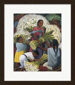 The Flower Vendor by Diego Rivera