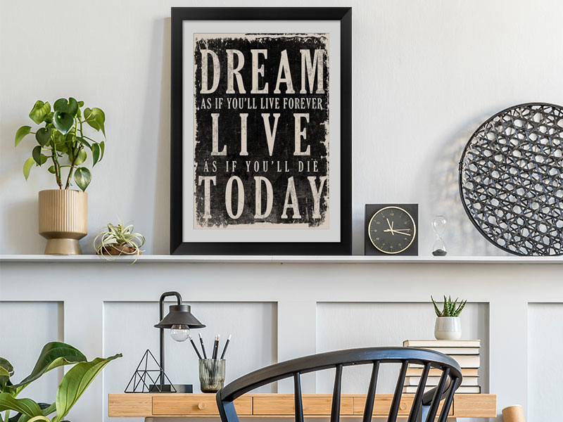 inspiration framed wall art 