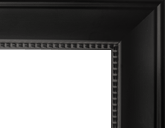 Solid Black Contemporary with Inner Edge Accent Framed Art