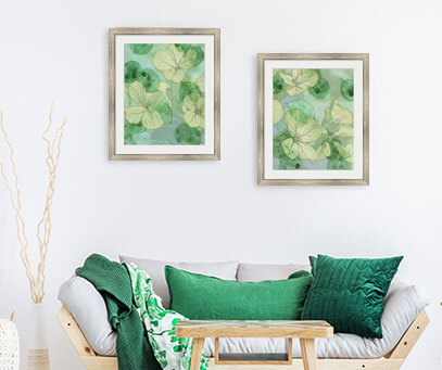 Green Framed Wall Art