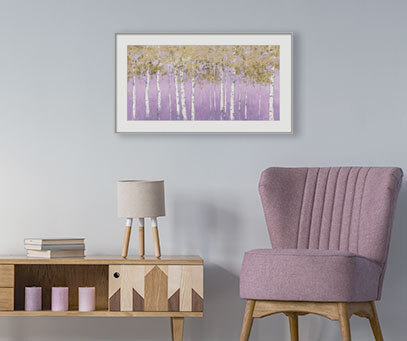 Purple Framed Wall Art