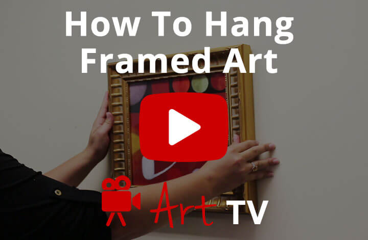 how to hang framed art video