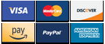 Visa Mastercard American Express Discover PayPal Amazon
