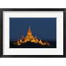 Brenda Tharp / DanitaDelimont - Myanmar, Bagan A Giant Stupa Is Lit At Night On The Plains Of Bagan (R1003569-AEAEAGOFDM)