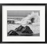 John Ford / DanitaDelimont - California, Garrapata Beach, Crashing Surf (BW) (R1003950-AEAEAGOFDM)