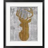 Marie-Elaine Cusson - Rustic Lodge Animals Deer Head on Grey (R1025549-AEAEAGOFDM)