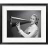 Vintage Images - Cheerleader Yelling Into Megaphone (R1041575-AEAEAGOFDM)