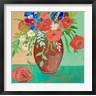 Robin Maria - Vase of Peach and Blue Roses (R1052906-AEAEAGOFDM)