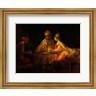 Rembrandt van Rijn - Ahasuerus (Xerxes), Haman and Esther, c.1660 (R681866-AEAEAG8FM4)