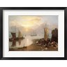 J.M.W. Turner - Sun Rising Through Vapour: Fishermen Cleaning and Selling Fish, c.1807 (R689794-AEAEAGOFLM)