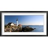 Panoramic Images - Lighthouse on the coast, Portland Head Lighthouse, Ram Island Ledge Light, Portland, Cumberland County, Maine, USA (R742961-AEAEAGOFDM)