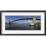 Panoramic Images - Suspension bridge across a river, Brooklyn Bridge, East River, Manhattan, New York City, New York State, USA (R745166-AEAEAGOFDM)