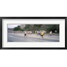 Panoramic Images - Marathon runners on a road, Boston Marathon, Washington Street, Wellesley, Norfolk County, Massachusetts, USA (R745519-AEAEAGOFDM)