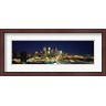 Panoramic Images - Buildings lit up at night in a city, Minneapolis, Hennepin County, Minnesota, USA (R747160-AEAEAGLFGM)