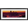 Panoramic Images - Silhouette of buildings at dawn, Three Rivers Stadium, Pittsburgh, Allegheny County, Pennsylvania, USA (R747721-AEAEAGOFDM)