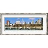 Panoramic Images - Columbia Yacht Club with buildings in the background, Chicago, Cook County, Illinois, USA (R750570-AEAEAGKFGE)