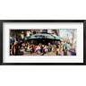 Panoramic Images - Group of people at a sidewalk cafe, Les Deux Magots, Saint-Germain-Des-Pres Quarter, Paris, France (R753185-AEAEAGOFDM)