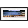 Panoramic Images - Row of boats in a dock, Titisee, Black Forest, Germany (R755070-AEAEAGOFDM)