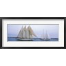Panoramic Images - Sailboats in the sea, Narragansett Bay, Newport, Newport County, Rhode Island, USA (R755382-AEAEAGOFDM)