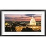 Panoramic Images - High angle view of a city lit up at dusk, Washington DC, USA (R760516-AEAEAGOFDM)