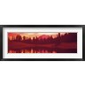 Panoramic Images - Reflection of trees in water, Tipsoo Lake, Mt Rainier, Mt Rainier National Park, Washington State, USA (R760621-AEAEAGOFDM)