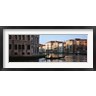 Panoramic Images - Man on a gondola in a canal, Grand Canal, Venice, Italy (R761597-AEAEAGOFDM)