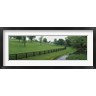 Panoramic Images - Fence in a field, Woodford County, Kentucky, USA (R761702-AEAEAGOFDM)